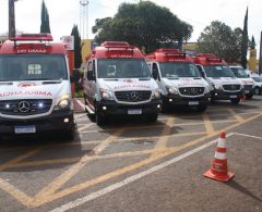 Chegada de novas ambulâncias para aperfeiçoamento dos atendimentos móveis