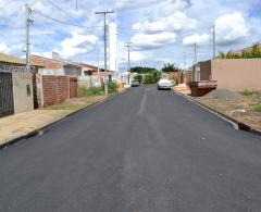 Ruas que estavam em mau estado de conservação foram beneficiadas