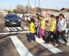 Alunos da Escola Albor Pimpão desenvolvem projeto sobre Segurança no Trânsito