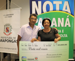 Dona Maria, junto ao marido, levou para casa R$ 20 mil