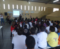 Palestra na Escola Municipal Aleidah Costa Santos Oliveira