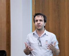 Sec. de Saúde, Moacir Paludetto Jr, durante Pré Conferência.