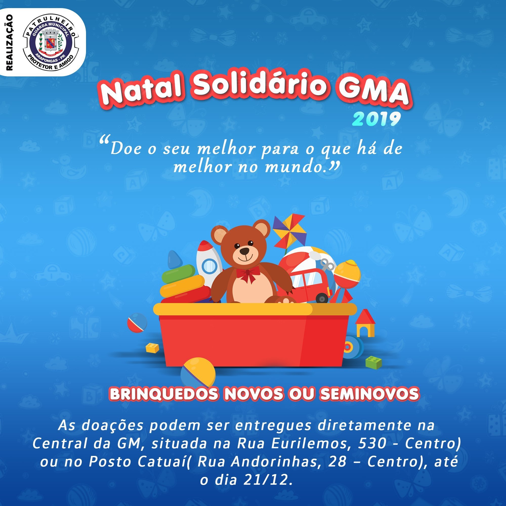 Natal Solidário: Contribua com as ações de Fim de Ano