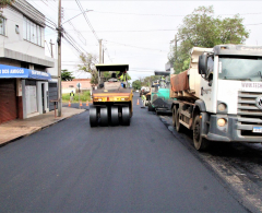 Prefeitura inicia pavimentação e recape previstos em novo pacote de obras