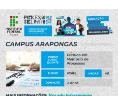Concurso IFPR (Instituto Federal do Paraná) abre inscrição para técnico e  professor