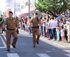 Desfile Cívico contou com a participação de 67 pelotões.