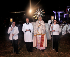 Bispo Dom Carlos durante abertura de evento.