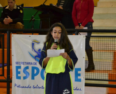 Na ocasião a atleta Beatriz Hernandes Alves conduziu o juramento junto aos presentes