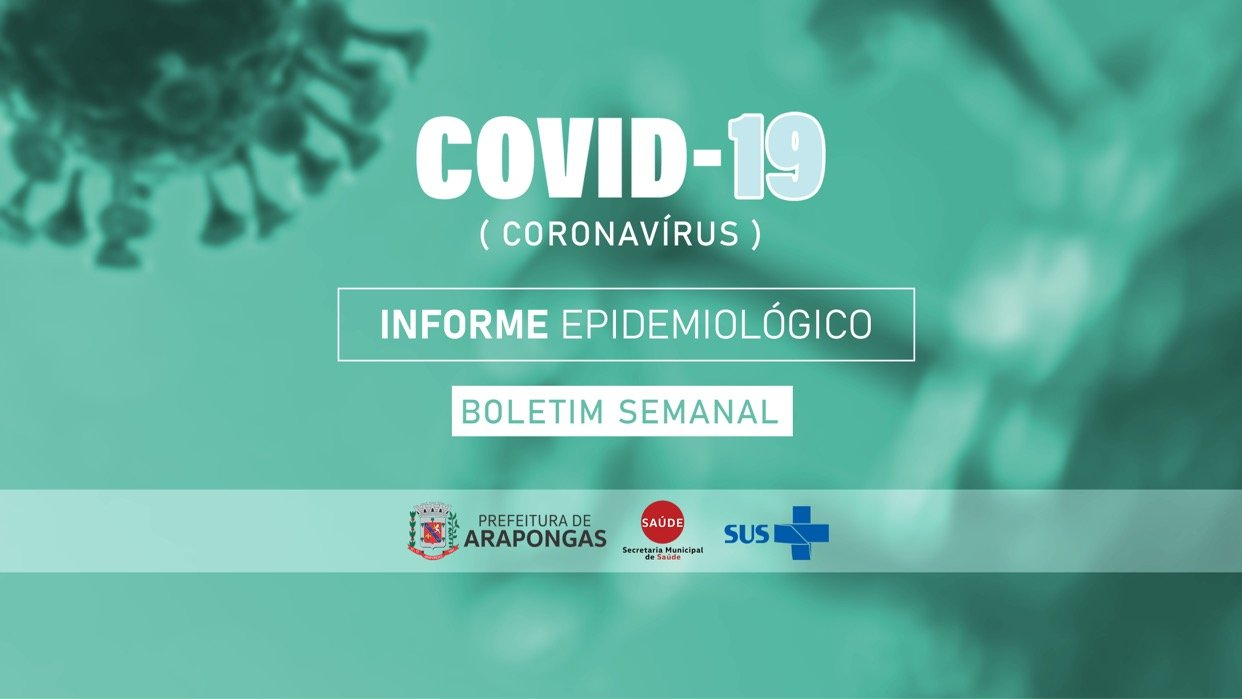 Confira o Boletim Epidemiológico da Covid-19 em Arapongas