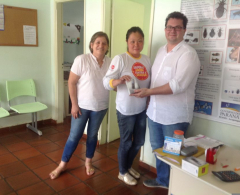 Dr. Flávio Vlas Boas entrega celulares para Equipe do Controle de Endemias Dengue