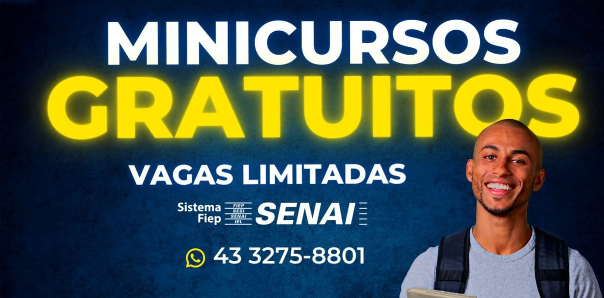 Senai de Arapongas está oferecendo minicursos gratuitos