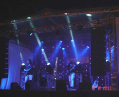 No espaço da Feira da Lua o show musical animou a festa da cidade 
