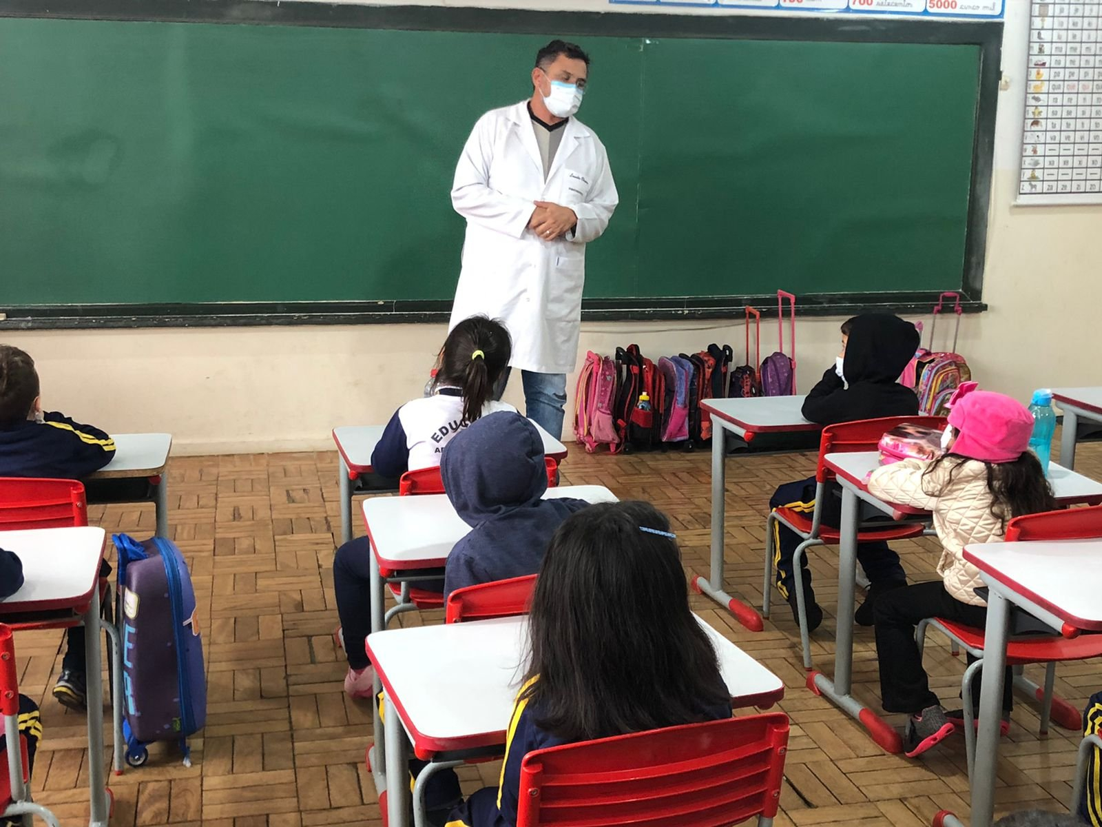 Escola Municipal Nereide Souza Camargo participa de roda de conversa sobre saúde