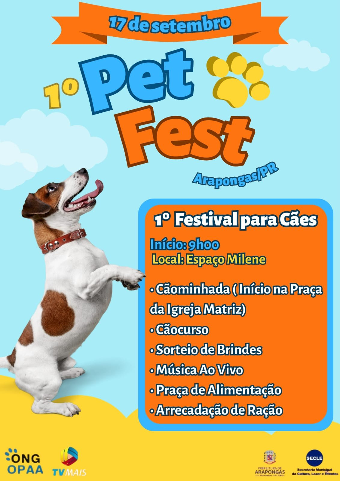 Arapongas recebe 1º Pet Fest neste domingo (17)