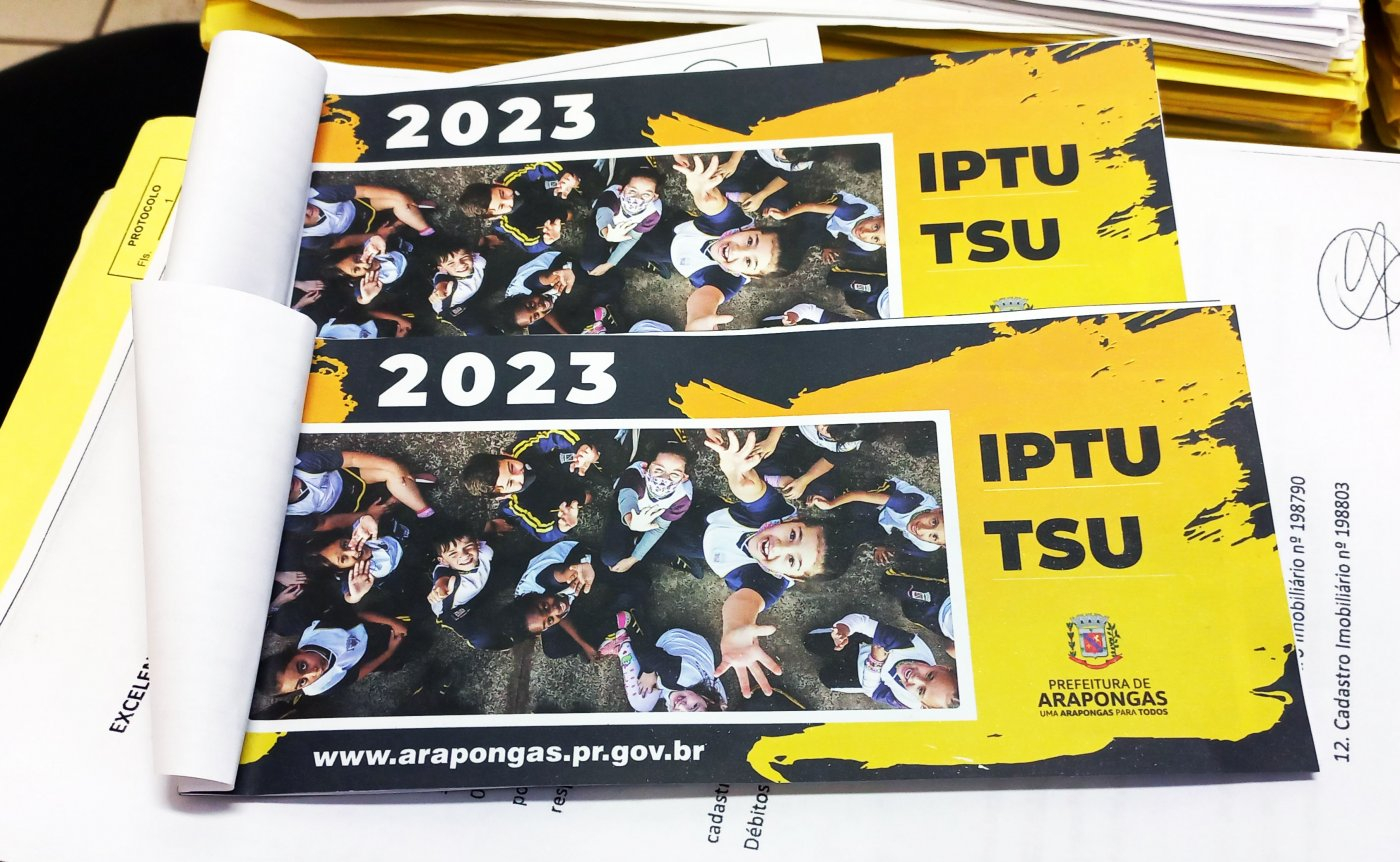 Prefeitura de Arapongas começa a distribuir os carnês do IPTU na segunda-feira