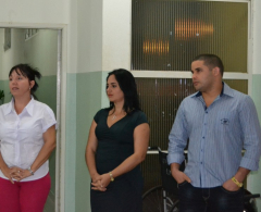 No quarto ciclo vieram Dr.ª Andrea,equatoriana, Dr.ª Indira, venezuelana e Dr.Victor