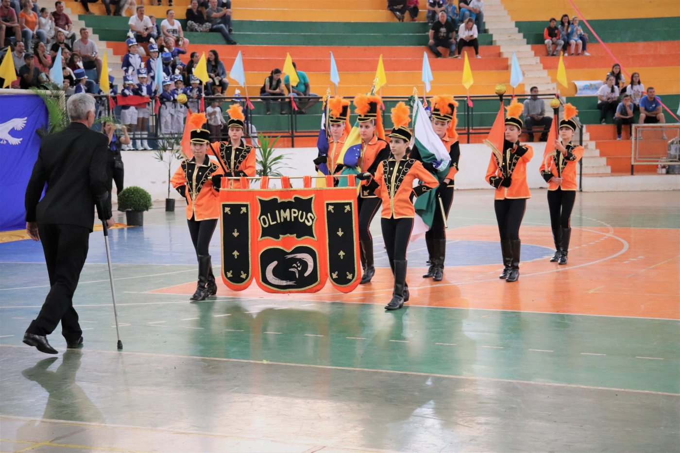 I Festival de Bandas e Fanfarras reúne estudantes no Ginásio de Esportes